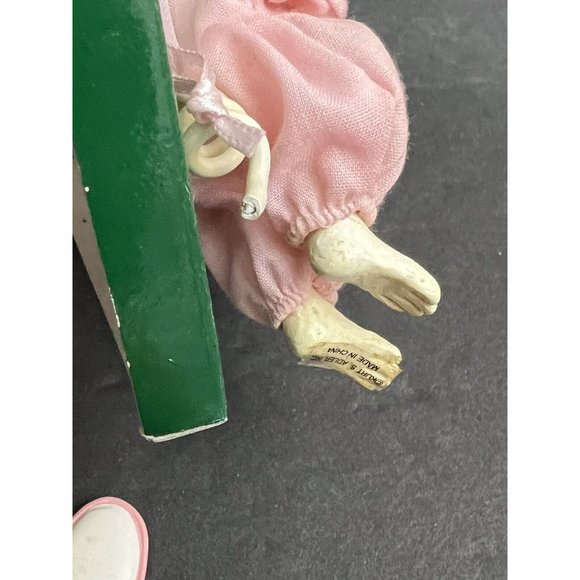 Vtg Kurt Adler Jingle‎ Bell Mouse Ornament with Heart Ceramic Anthropomorphic - Picture 5 of 7